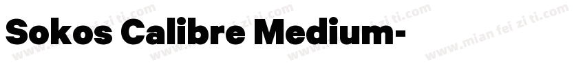 Sokos Calibre Medium字体转换